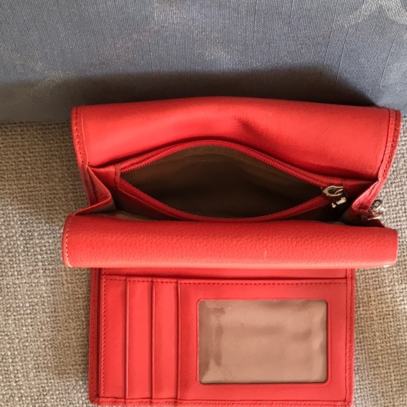 MCM Trifold Orange Wallet - Picture 5 of 12